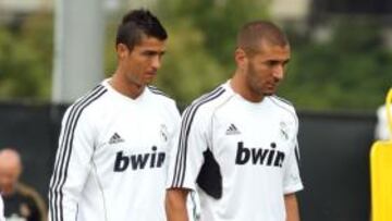 <b>GOLEADORES. </b>Cristiano y Benzema son los máximos artilleros del equipo en esta pretemporada.