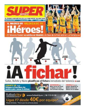 Portadas de la prensa deportiva