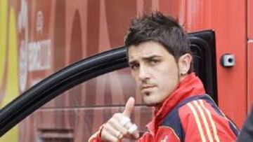 <b>LESIONADO. </b>David Villa se pierde la final por una microrrotura.