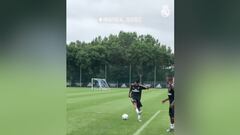 Real Madrid's Rodrygo gives fans glimpse of shooting prowess