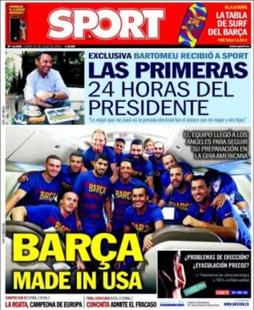 Portadas de la prensa deportiva