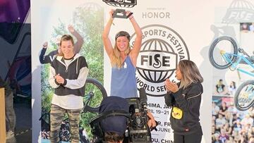 Mery Mu&ntilde;oz, segunda en la Copa del Mundo FISE 2019, circuito mundial de Roller Freestyle.