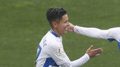 Mar&iacute;a Jos&eacute; P&eacute;rez celebra un gol. 