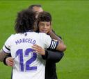 Una postal inolvidable y llena de sentimiento: Marcelo y su hijo en el Bernabéu