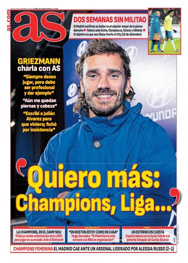 Las portadas de AS de noviembre