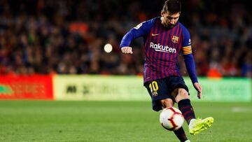Messi, en el partido de Liga ante el Rayo.