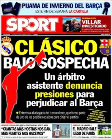 Portadas de la prensa mundial