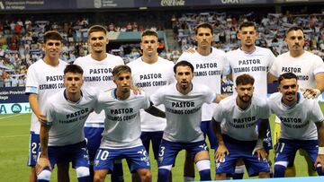 El once del Málaga ante el Granada.