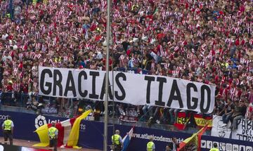Banner thanking Tiago, who will be moving on this summer.