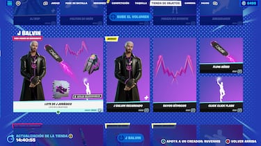 J Balvin regresa a Fortnite: así es la nueva skin J Balvin Recargado