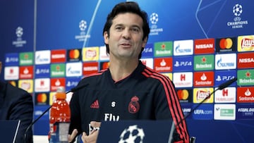 11/12/18 RUEDA DE PRENSA SANTIAGO SOLARI ENTRENADOR REAL MADRID 