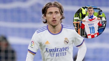 La petición del padre del niño al que Luka Modric le dio la camiseta en el Santiago Bernabéu