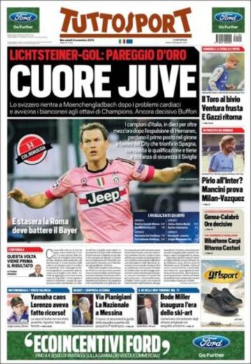 Portadas de la prensa mundial