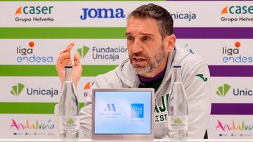 Ibon Navarro, en la rueda de prensa previa al partido contra Valencia Basket.