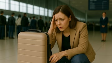 Airport luggage stress | AI image