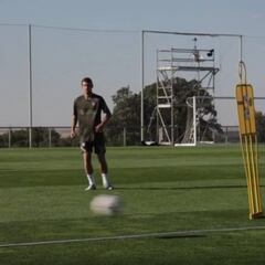 Último entrenamiento del Atlético en Los Ángeles de San Rafael por un positivo