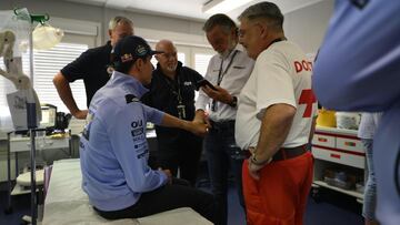 Álex Márquez, examinado por los médicos en Sachsenring.