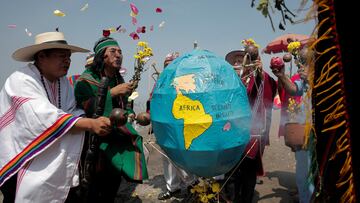 Over 40 years ago an environmental disaster got the ball rolling to create an event that would finally address an issue so important as our environment.
Peru's shamans perform a traditional ritual and make an offer to "Pachamama" (Mother Earth) on the eve of "Earth Day", in Lima, Peru April 21, 2023.