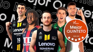 Shermadini, Herny, Huertas, López-Arostegui y Tavares forman el Mejor Quinteto de la Liga Endesa.
