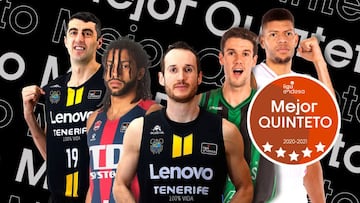 Shermadini, Herny, Huertas, L&oacute;pez-Arostegui y Tavares forman el Mejor Quinteto de la Liga Endesa.