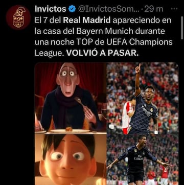 Los memes más graciosos del Bayern-Real Madrid