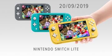 Nintendo Switch Lite es la opci¨®n ¨²nicamente port¨¢til de la familia. No se puede conectar a la TV; a cambio, es m¨¢s peque?a, m¨¢s asequible y f¨¢cil de llevar.