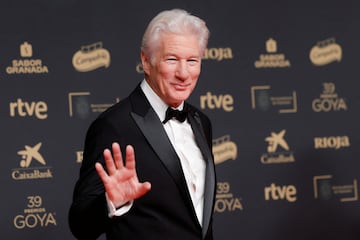 Richard Gere posa en la alfombra roja.