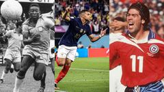 La exclusiva lista en que el ‘Matador’ Salas brilla con Pelé y Mbappé