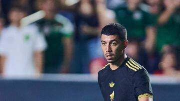 Erik Lira of Mexico during the mach Mexican National Team (Mexico) and Turkey team as part to International friendly match at Kenan Memorial Stadium, on June 10, 2025 on Chapel Hill, North Carolina, United States.