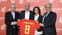 30/08/18 PRESENTACION DE CLAUDIA PONS COMO NUEVA SELECCIONADORA NACIONAL DE FUTBOL SALA SELECCION ESPA&Ntilde;OLA ESPA&Ntilde;A FEMENINO 
 BENANCIO Y LUIS RUBIALES , Pedro Rocha 