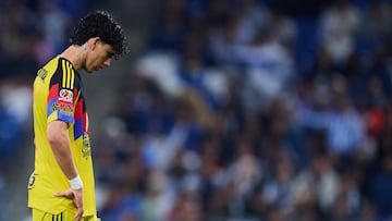 Kevin Alvarez of America during the quarter-final first match between Monterrey and America as part of the Liga BBVA MX, Torneo Apertura 2025 at BBVA Bancomer Stadium, on November 26, 2025 in Monterrey, Nuevo Leon, Mexico.