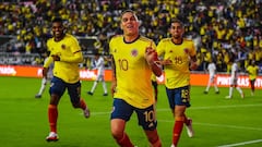 Juan Quintero en un partido de la Selecci&oacute;n Colombia