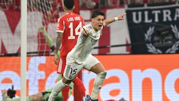 1-2. Arda Güler celebra el segundo tanto.