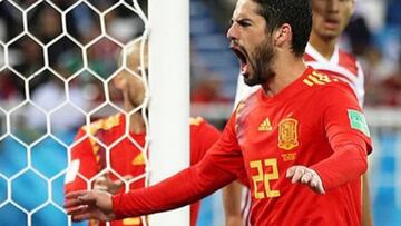 Isco dedic&oacute; su gol ante Marruecos a Sara S&aacute;lamo.