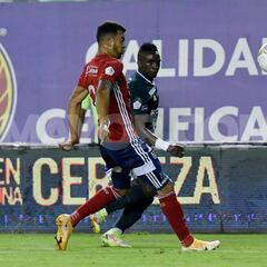 Cali y Medellín empatan en intenso partido en Palmaseca