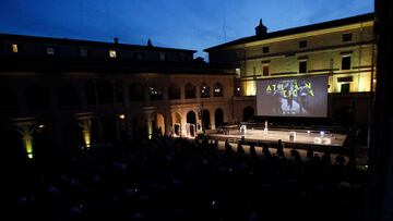 Clausura de la 11ª edición Atlàntida Mallorca Film Festival, a 31 de julio de 2021, en el Centro Cultural ‘La Misericordia’, en Palma, Mallorca, Islas Baleares (España). La reina Letizia clausura este domingo el Atlàntida Film Festival, que organiza la plataforma Filmin. Dentro del acto de clausura está programada la entrega de los premios Masters of Cinema y el estreno mundial de la película ‘El jefe político’, de 1925.
REINA;LETIZIA;CASA REAL;FAMILIA REAL;FESTIVAL;CINE
Isaac Buj / Europa Press
  (Foto de ARCHIVO)
01/08/2021