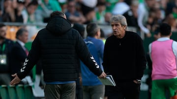Pellegrini, durante el último partido.