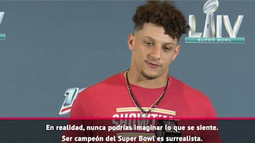 Mahomes: "Ganar el Super Bowl es surrealista"