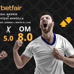 Real Madrid vs. Olympique de Marsella: horario, dónde ver, pronósticos y estadísticas