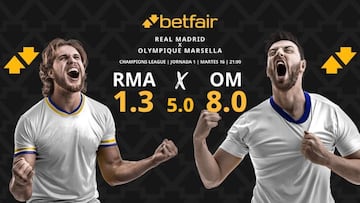 Real Madrid vs. Olympique de Marsella: horario, dónde ver, pronósticos y estadísticas