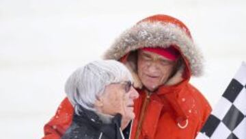 Bernie Ecclestone y Niki Lauda en la Kitz Charity Trophy 2015 En Austria