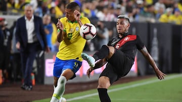 El futbolista del Everton, Richarlison, durante un partido de Brasil.