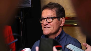 Fabio Capello, en Madrid antes de los Premios Laureus.