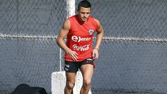 Alexis hard at work at the Juan Pinto Durán training complex in Santiago, Chile.
