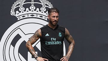 Sergio Ramos returns to Madrid training after mysterious injury