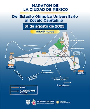 ¿A qué hora inicia el Maratón CDMX 2025?: así podrás seguir la carrera en vivo
