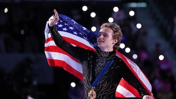 Ilia Malinin, durante el Grand Prix de Nagoya (Japón).