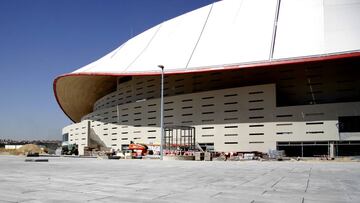 Exteriores del Wanda Metropolitano. 