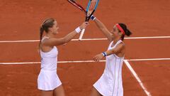 Kristina Mladenovic y Caroline Garcia.