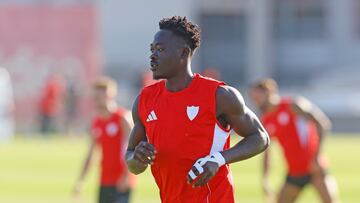 Akor Adams, en un entrenamiento.